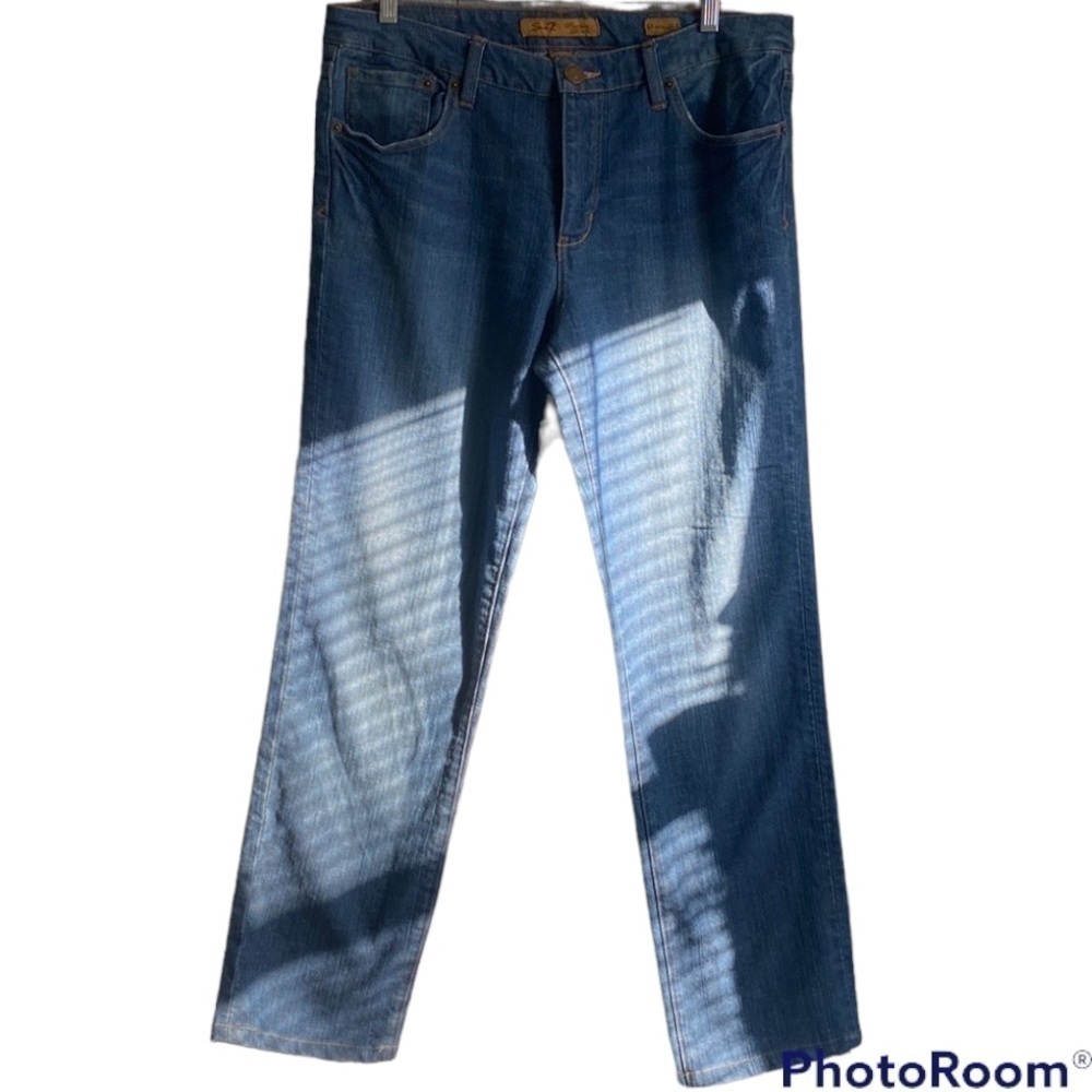 Womens Seven 7 Blue Straight Mid rise Jeans | Size 12